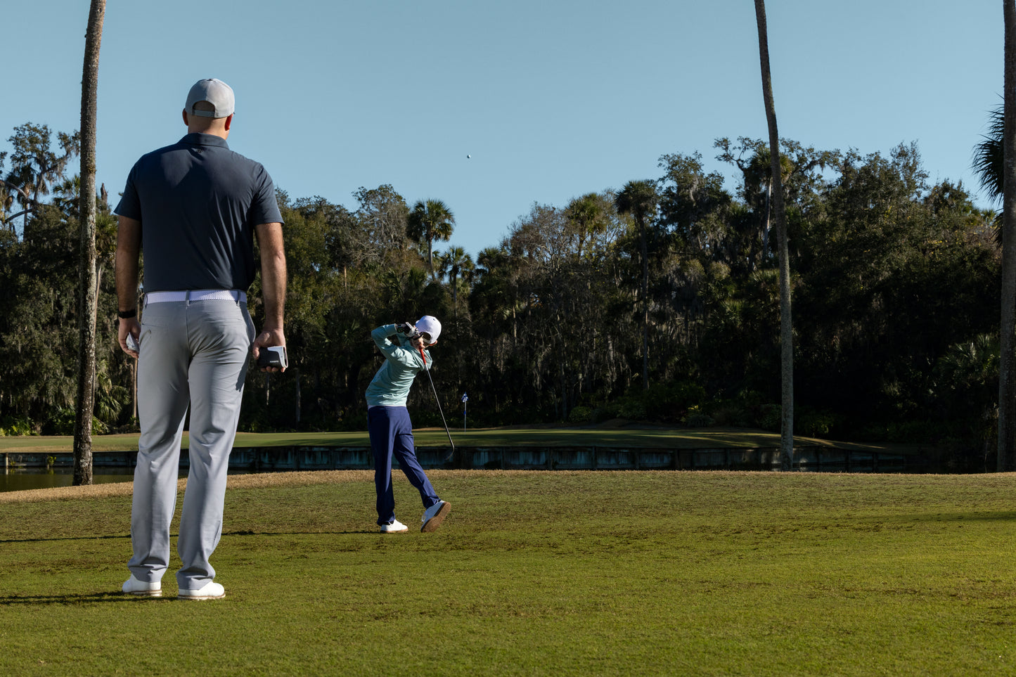 Approach J1 - Cloud Blue Aluminum Bezel with Black/Azure ComfortFit Fabric Band
