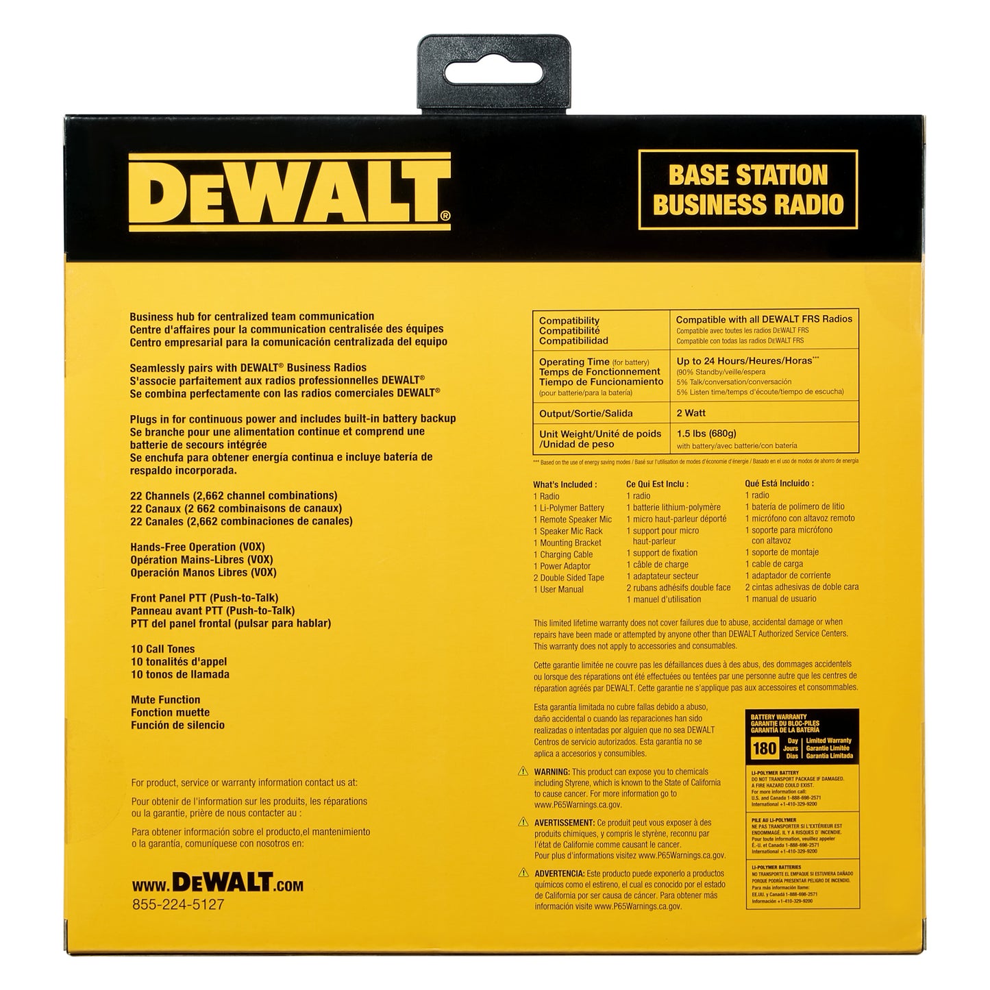 DeWalt Business Radio Base Station