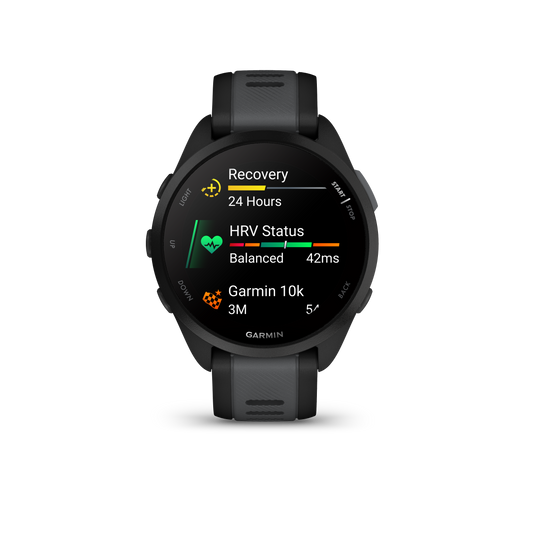 Forerunner® 165 Music, Black/Slate Gray