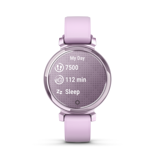 Lily 2 - Metallic Lilac with Lilac Silicone Band