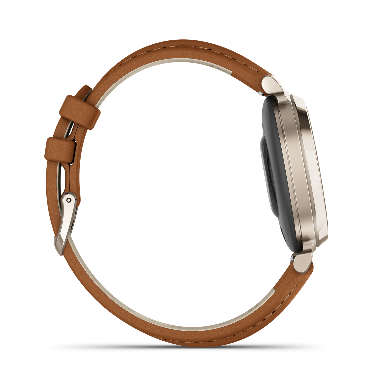 Lily 2 Classic - Cream Gold with Tan Leather Band