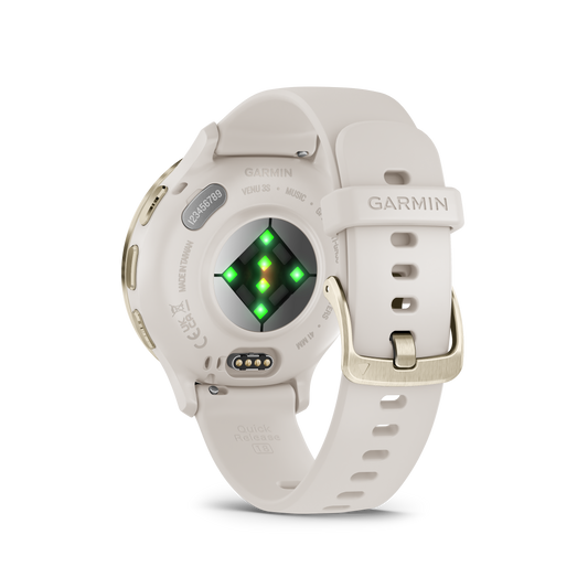 Venu 3S - 41 mm - Soft Gold Stainless Steel Bezel with Ivory Case and Silicone Band