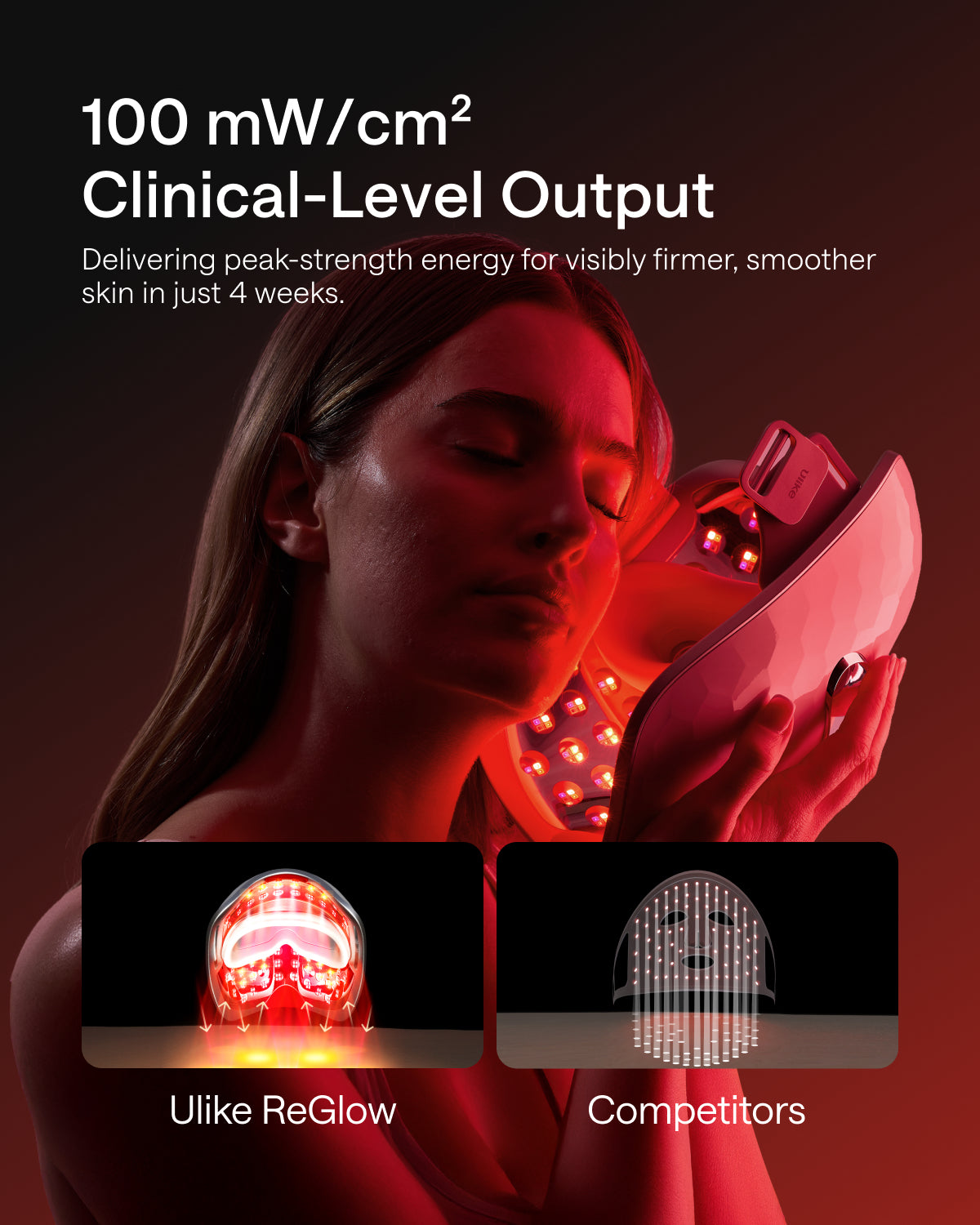 Ulike ReGlow LED Light Therapy Mask - Gold