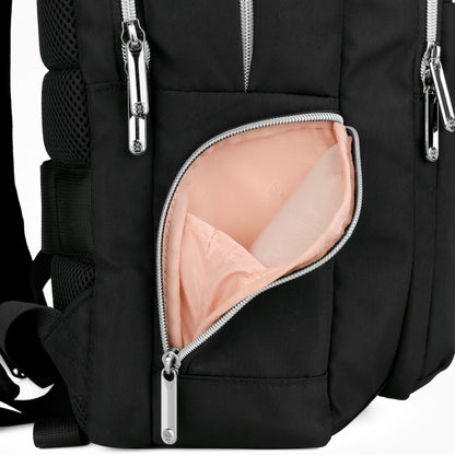 KATY ROSE Black Platinum Backpack