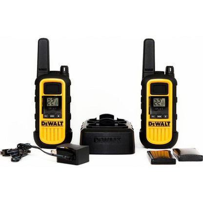Dewalt Heavy Duty 6 x DXFRS300 Radios with 6 Port Charger and 6 x Surveillance Headphones