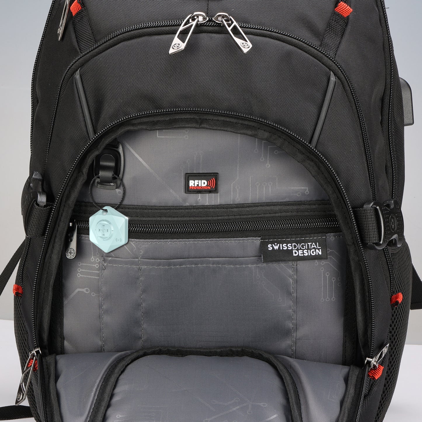 VECTOR Black Backpack with SDD Finder