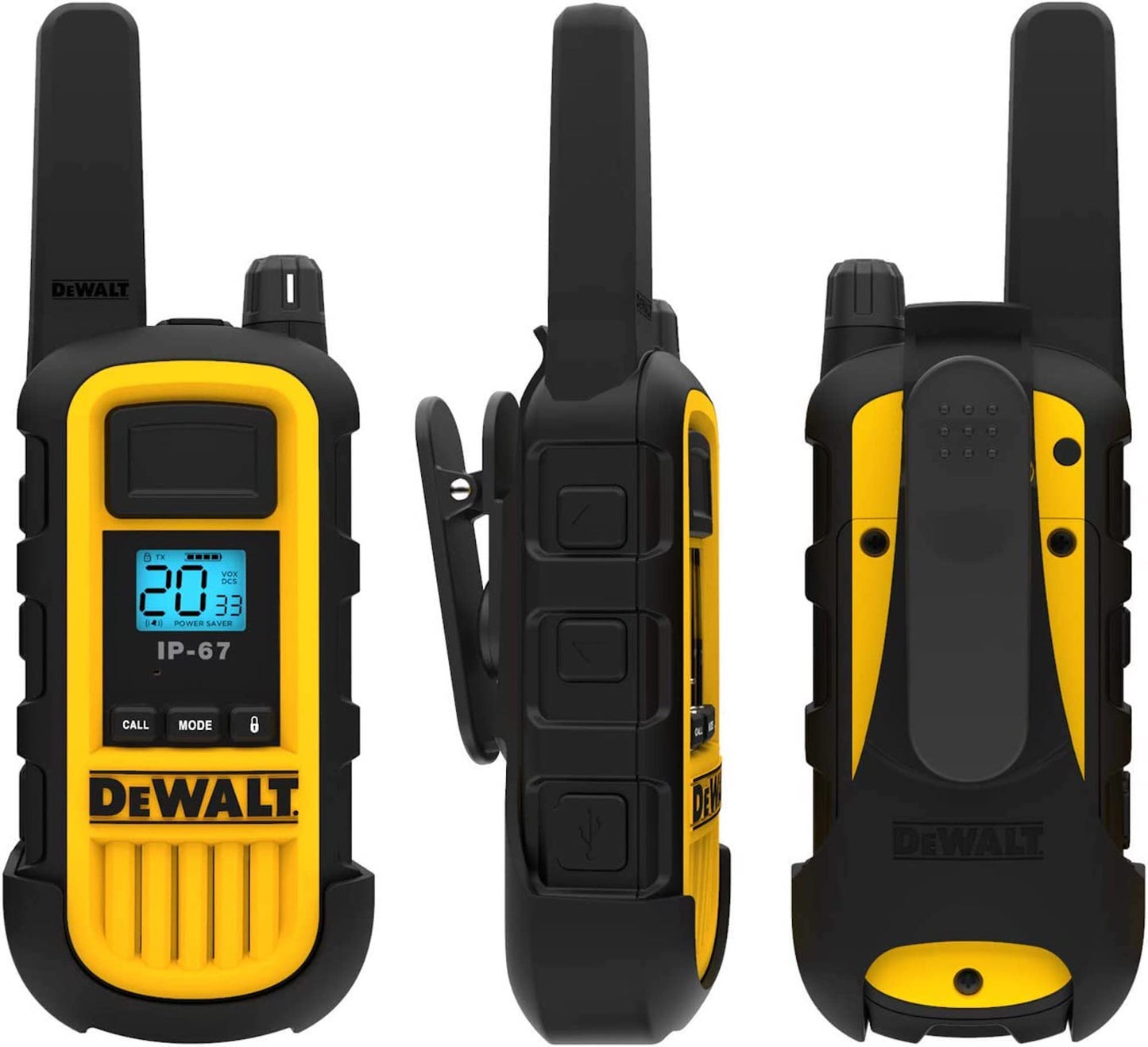 Dewalt Heavy Duty 12 DXFRS800 Radios with 2X 6 Port Chargers