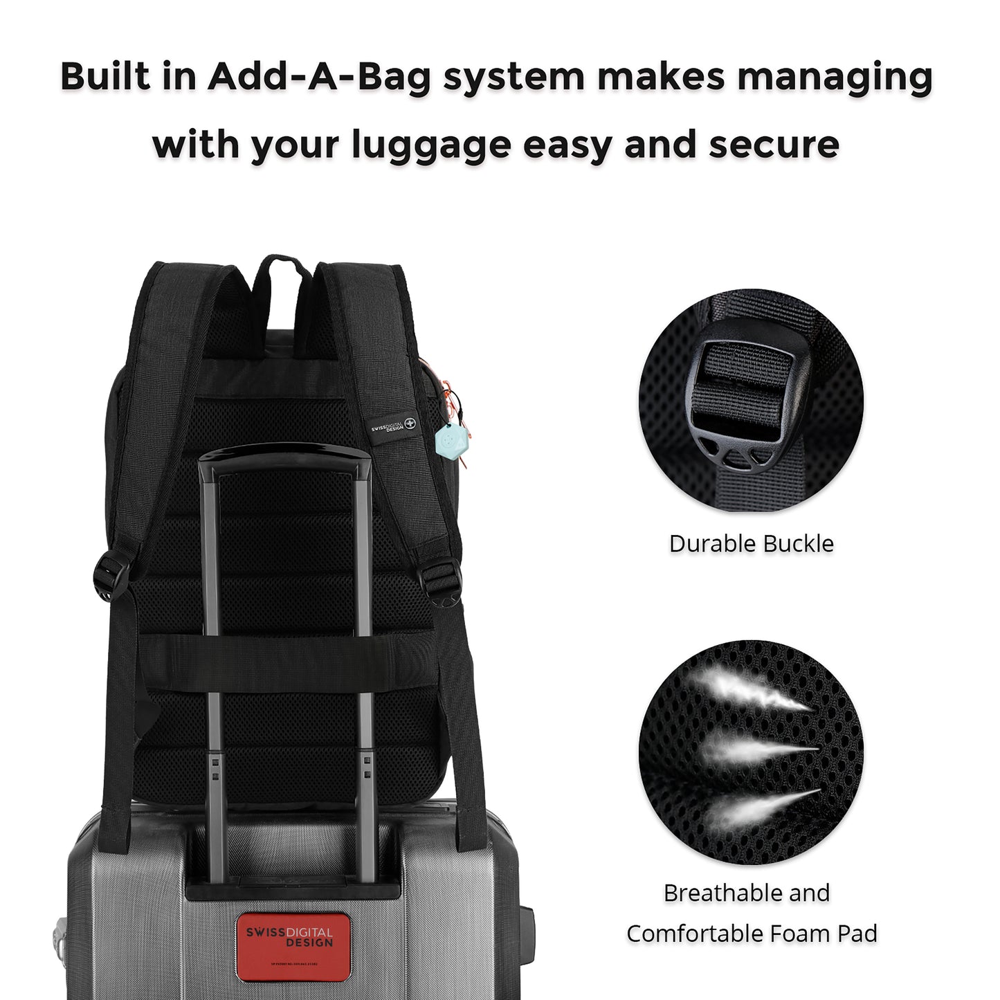 KATY ROSE Black Backpack