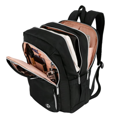 KATY ROSE Black Platinum Backpack with SDD Finder