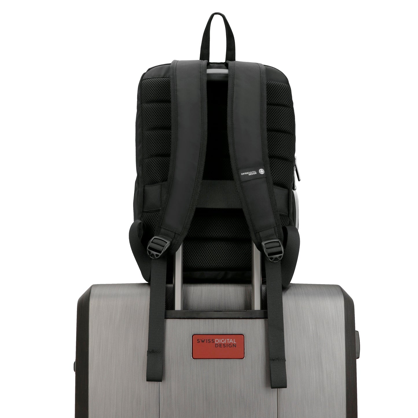 KATY ROSE Black Platinum Backpack with SDD Finder