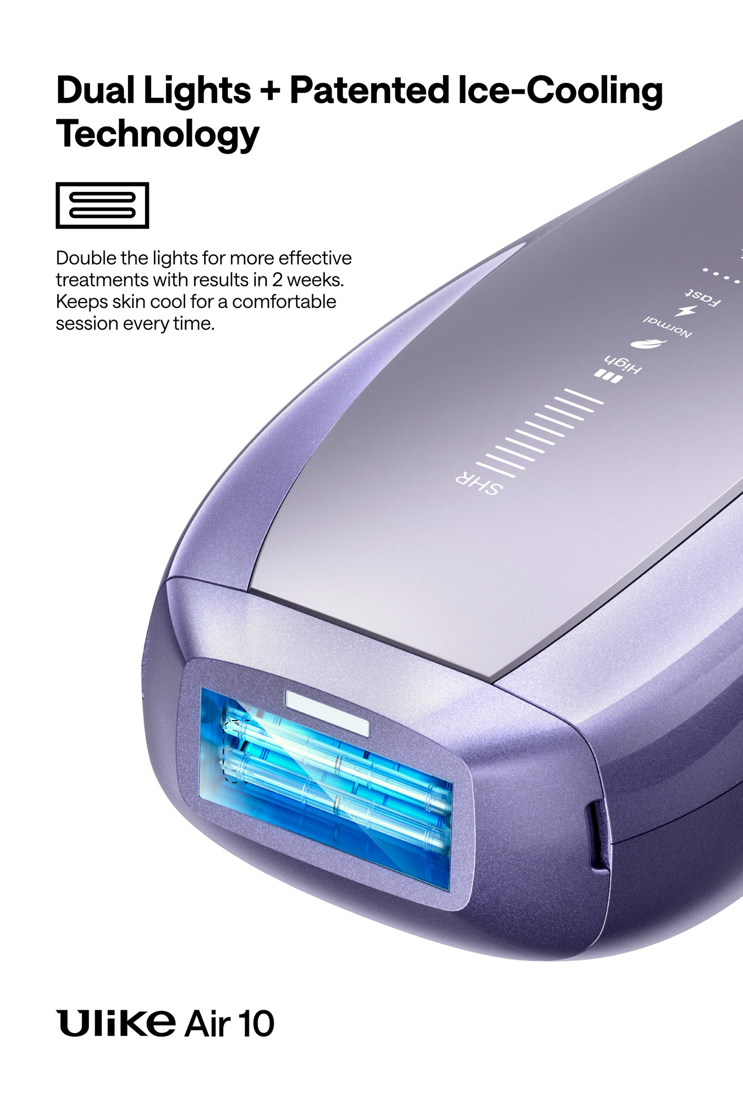 Ulike Air 10, Purple - IPL Hair Removal Device