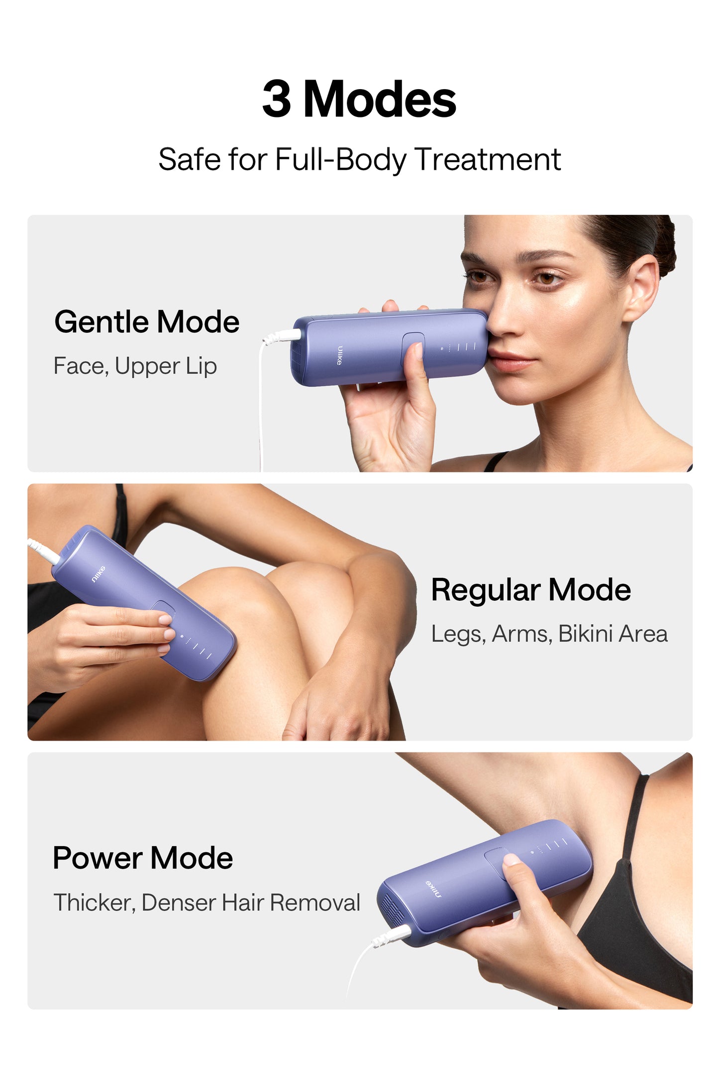 Ulike Air 3, Purple - IPL Hair Removal Device