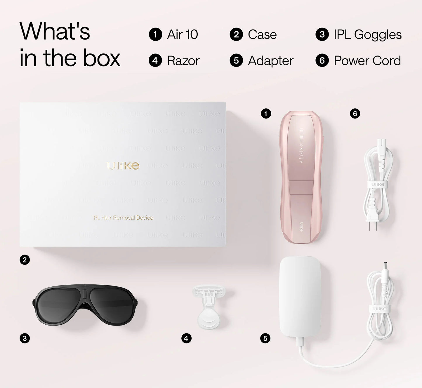 Ulike Air 10, Pink - IPL Hair Removal Device