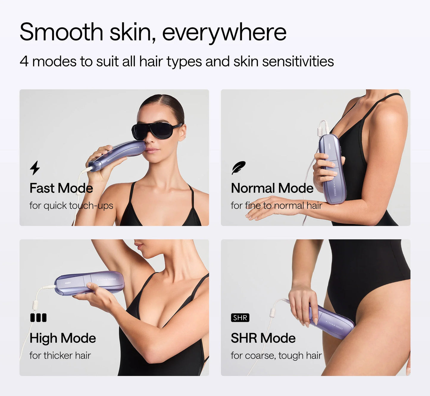 Ulike Air 10, Purple - IPL Hair Removal Device