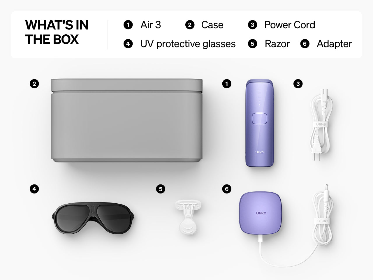 Ulike Air 3, Purple - IPL Hair Removal Device