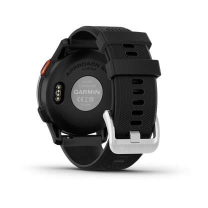 Approach® S44, Silver Aluminum Bezel with Black Silicone Band