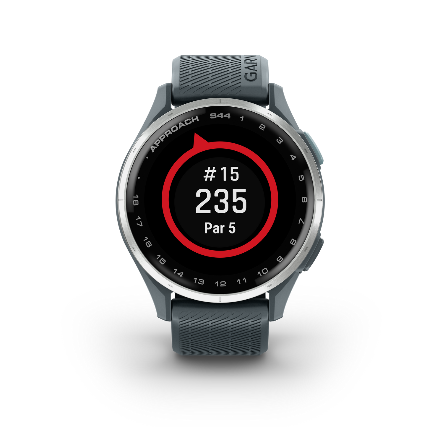 Approach® S44, Silver Aluminum Bezel with Twilight Silicone Band