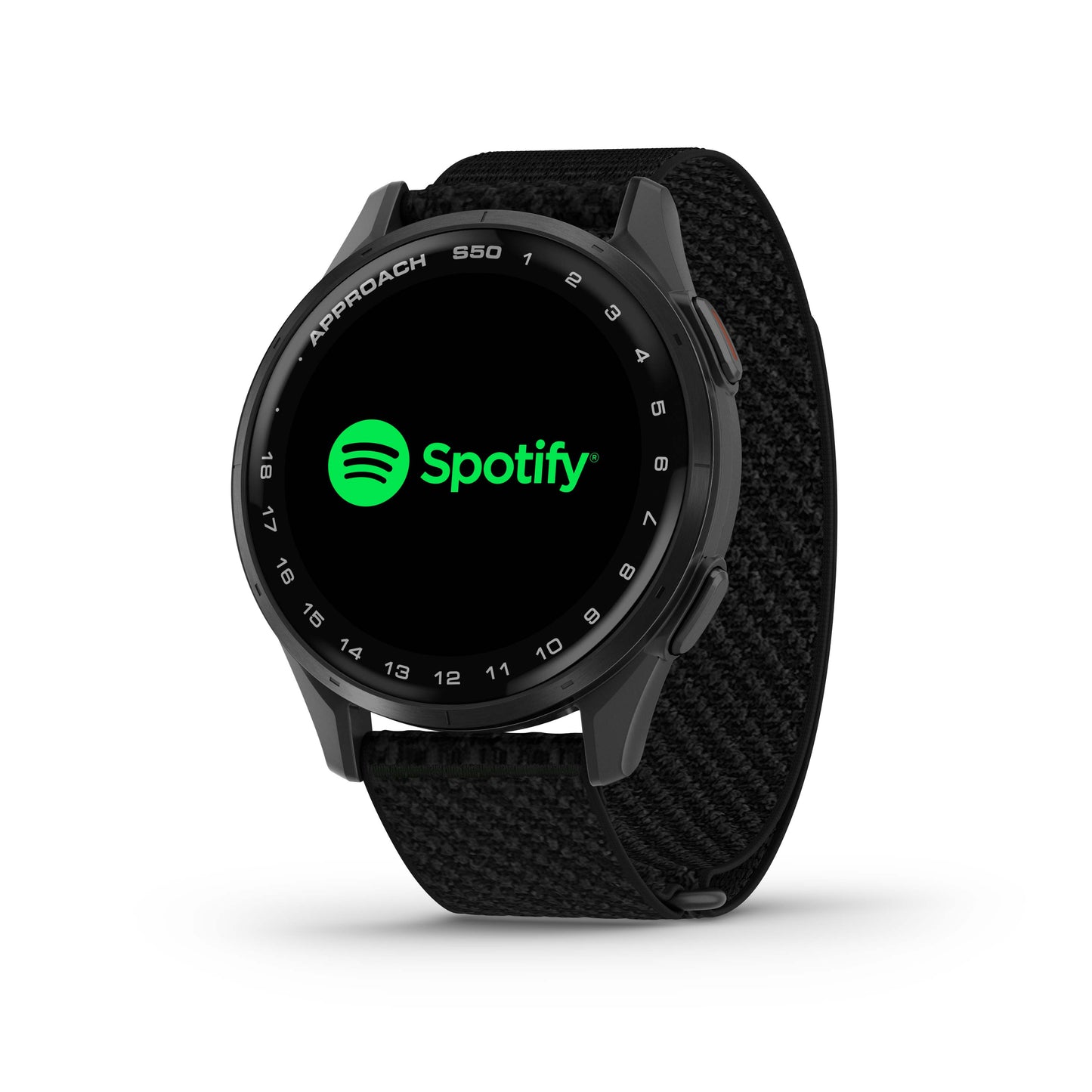 Approach® S50, Slate Aluminum Bezel with Black ComfortFit Nylon Band