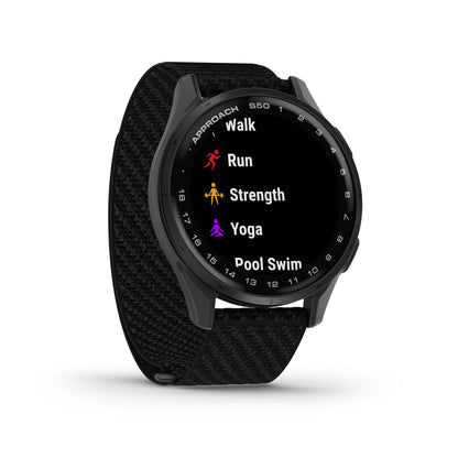 Approach® S50, Slate Aluminum Bezel with Black ComfortFit Nylon Band