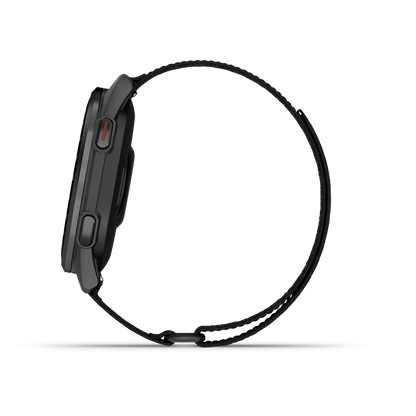 Approach® S50, Slate Aluminum Bezel with Black ComfortFit Nylon Band