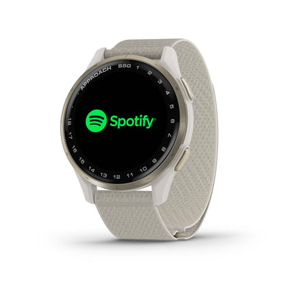 Approach® S50, Cream Gold Aluminum Bezel with Ivory ComfortFit Nylon Band