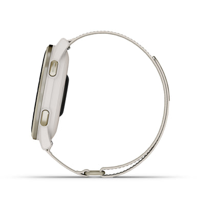 Approach® S50, Cream Gold Aluminum Bezel with Ivory ComfortFit Nylon Band