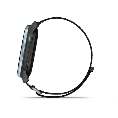 Approach J1 - Cloud Blue Aluminum Bezel with Black/Azure ComfortFit Fabric Band