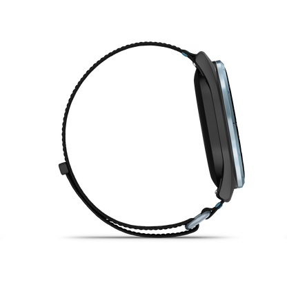 Approach J1 - Cloud Blue Aluminum Bezel with Black/Azure ComfortFit Fabric Band