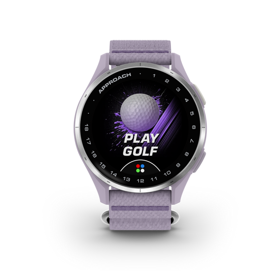 Approach J1 - Silver Aluminum Bezel with Lilac ComfortFit Fabric Band