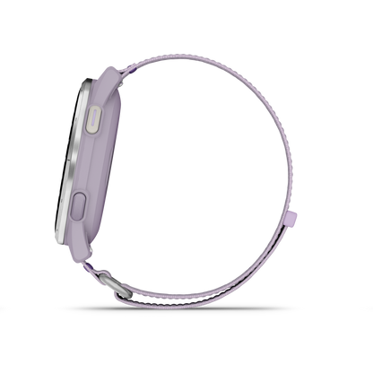 Approach J1 - Silver Aluminum Bezel with Lilac ComfortFit Fabric Band
