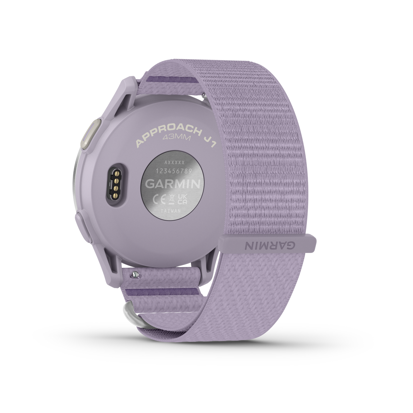 Approach J1 - Silver Aluminum Bezel with Lilac ComfortFit Fabric Band
