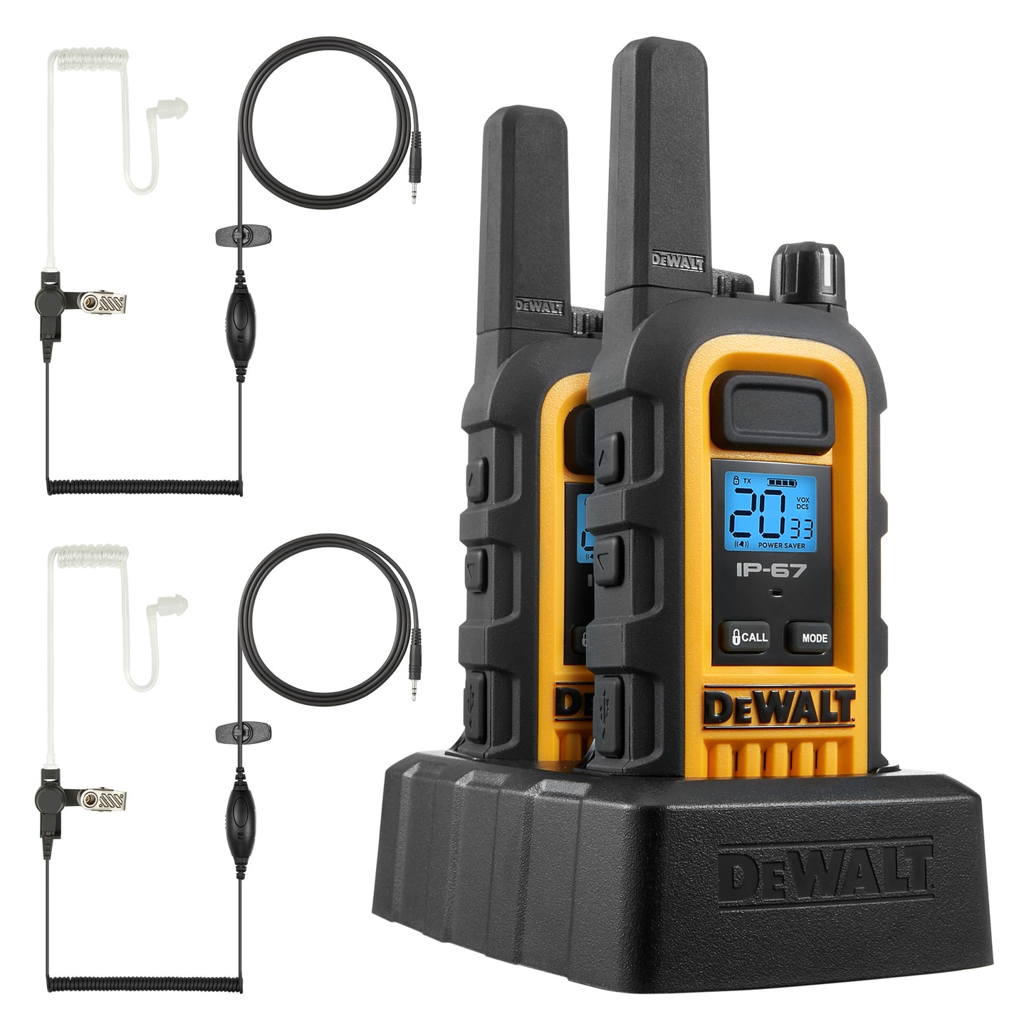 Dewalt Headset with PTT / VOX Microphone