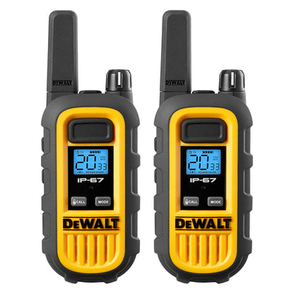 Dewalt Heavy Duty 6 DXFRS300 Radios with 6 Port Charger and 6 Remote Speaker Microphones