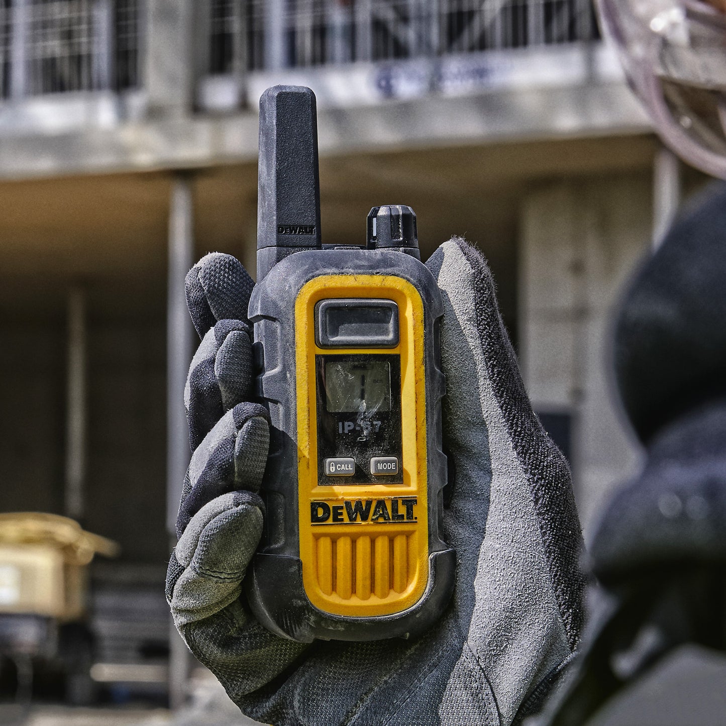 Dewalt Heavy Duty 6 DXFRS300 Radios with 6 Port Charger and 6 Remote Speaker Microphones