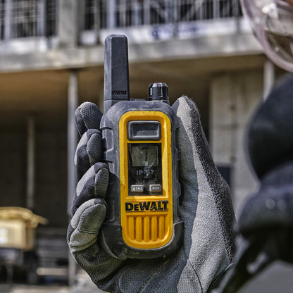Dewalt Heavy Duty 6 DXFRS300 Radios with 6 Port Charger and 6 Remote Speaker Microphones