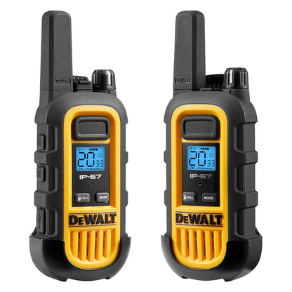 Dewalt Heavy Duty 6 DXFRS300 Radios with 6 Port Charger and 6 Remote Speaker Microphones
