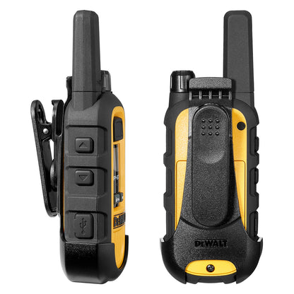 Dewalt Heavy Duty 6 DXFRS300 Radios with 6 Port Charger and 6 Remote Speaker Microphones