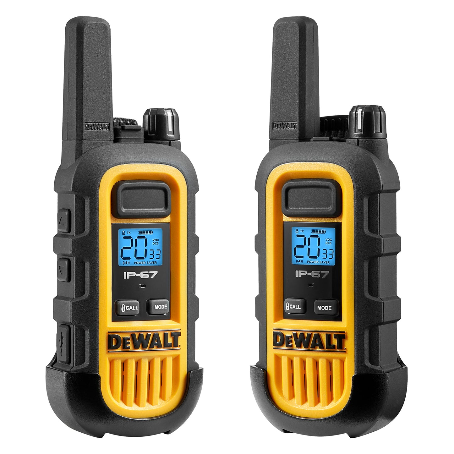 Dewalt Heavy Duty 48 DXFRS300 Radios with 8X 6 Port Chargers