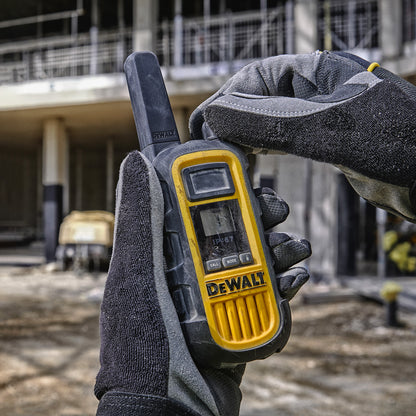 Dewalt Heavy Duty 6 DXFRS800 Radios with 6 Port Charger and 6 Remote Speaker Microphones