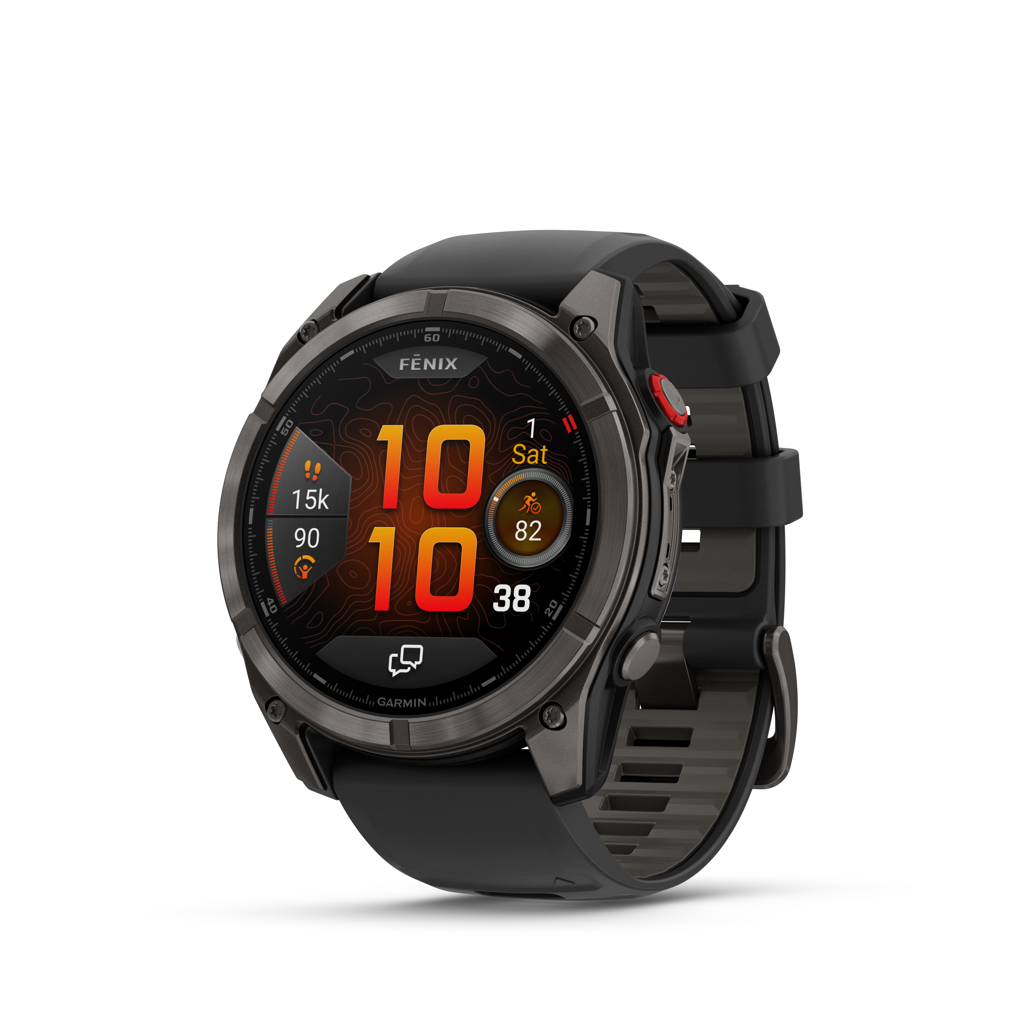 f?nix® 8 Pro – 51 mm, AMOLED, Sapphire, Carbon Gray DLC Titanium with ...