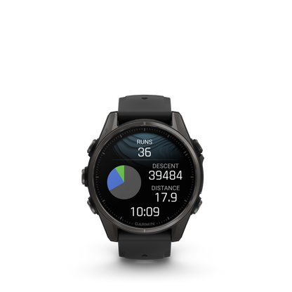 Garmin f?nix 8 – 47mm, AMOLED, Slate Gray with Black Silicone Band