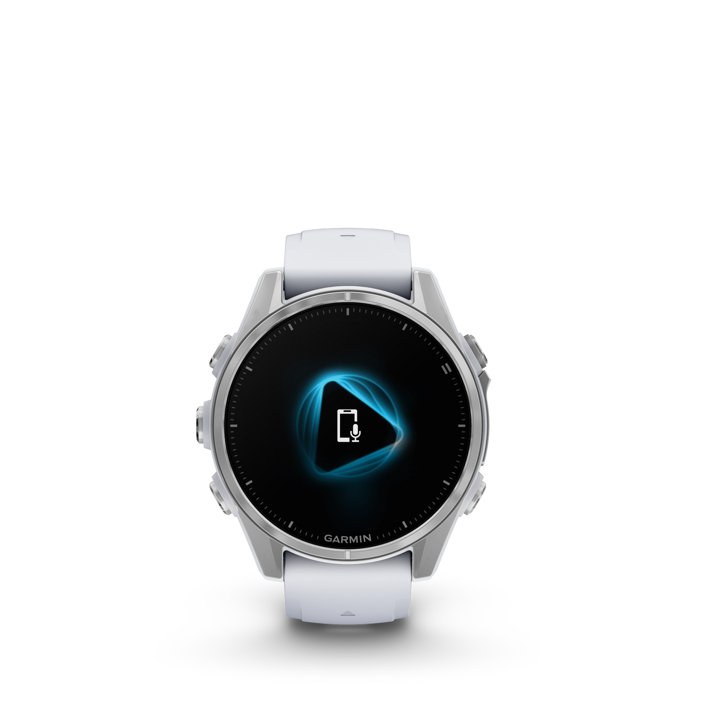 Garmin f?nix 8 – 43mm, AMOLED, Silver with Whitestone Silicone Band
