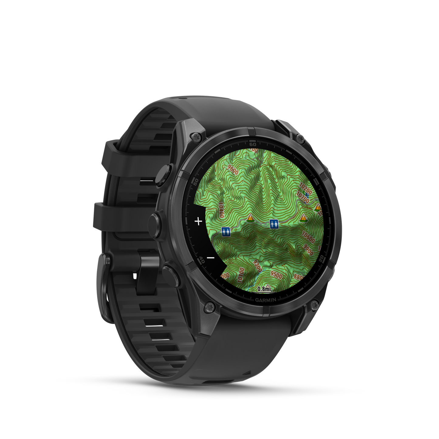 Garmin f?nix 8 – 47mm, AMOLED, Slate Gray with Black Silicone Band