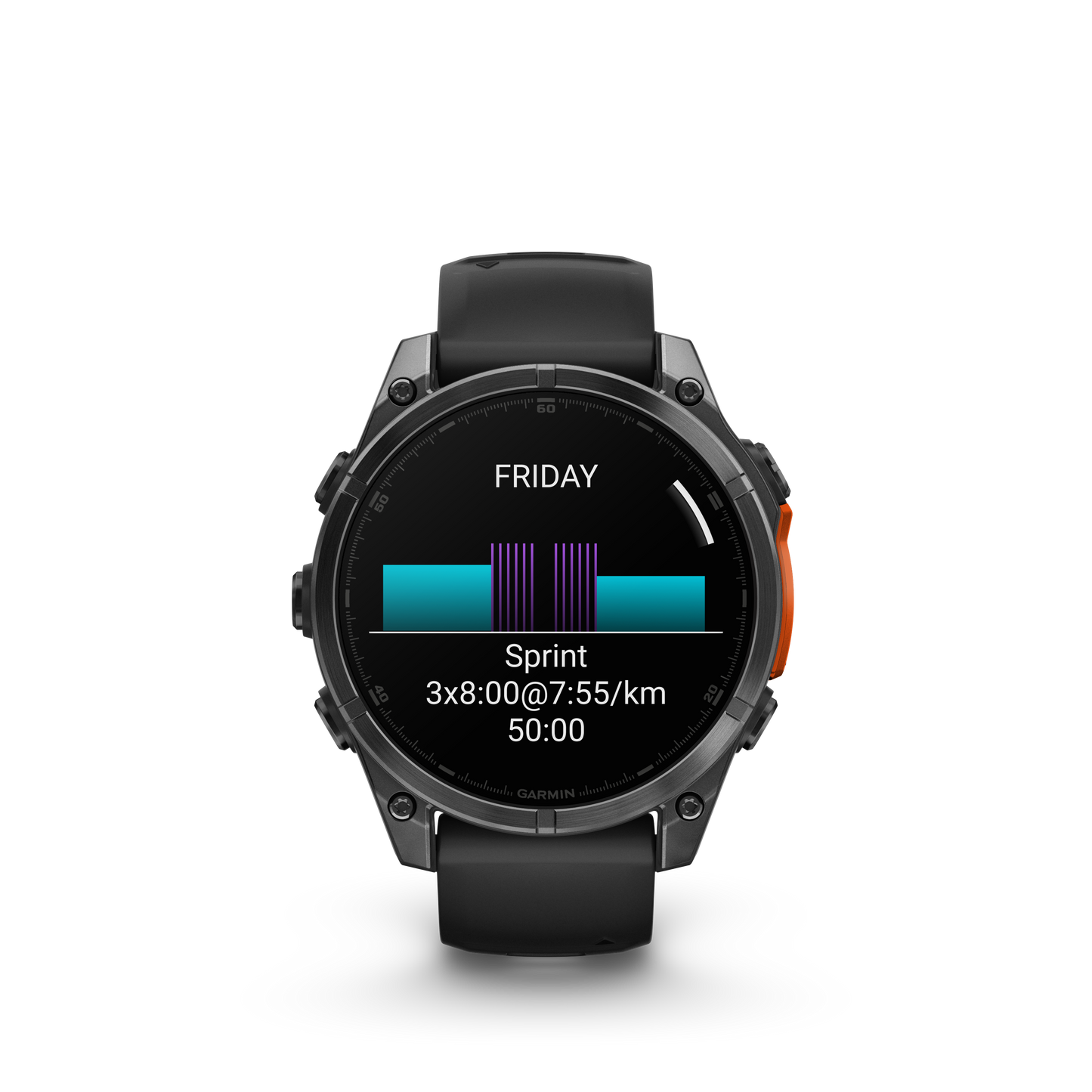 Garmin f?nix 8 – 47mm, AMOLED, Slate Gray with Black Silicone Band