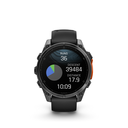 Garmin f?nix 8 – 47mm, AMOLED, Slate Gray with Black Silicone Band