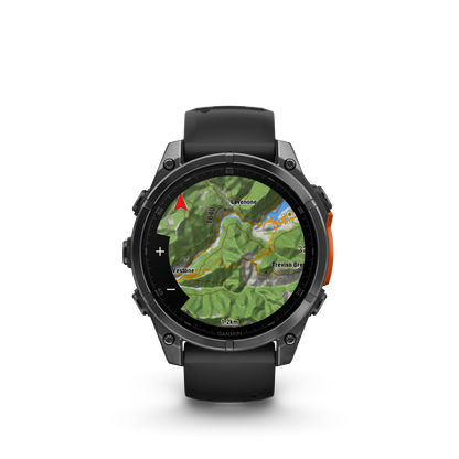 Garmin f?nix 8 – 47mm, AMOLED, Slate Gray with Black Silicone Band