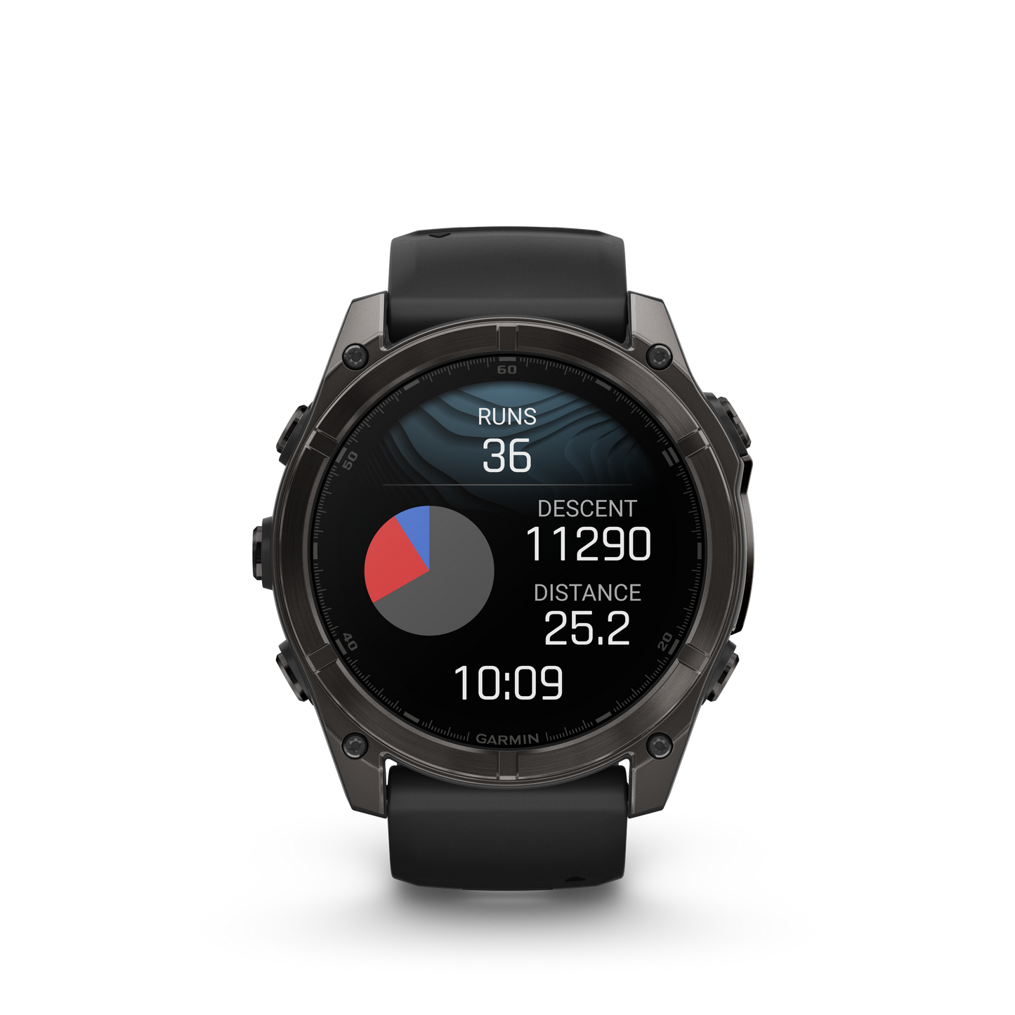 Garmin f?nix 8 – 51mm, AMOLED Sapphire, Carbon Gray DLC Titanium with Black/Pebble Gray Silicone Band