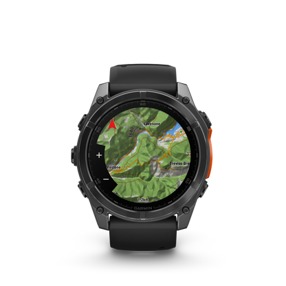 Garmin f?nix 8 – 51mm, AMOLED Slate Gray with Black Silicone Band
