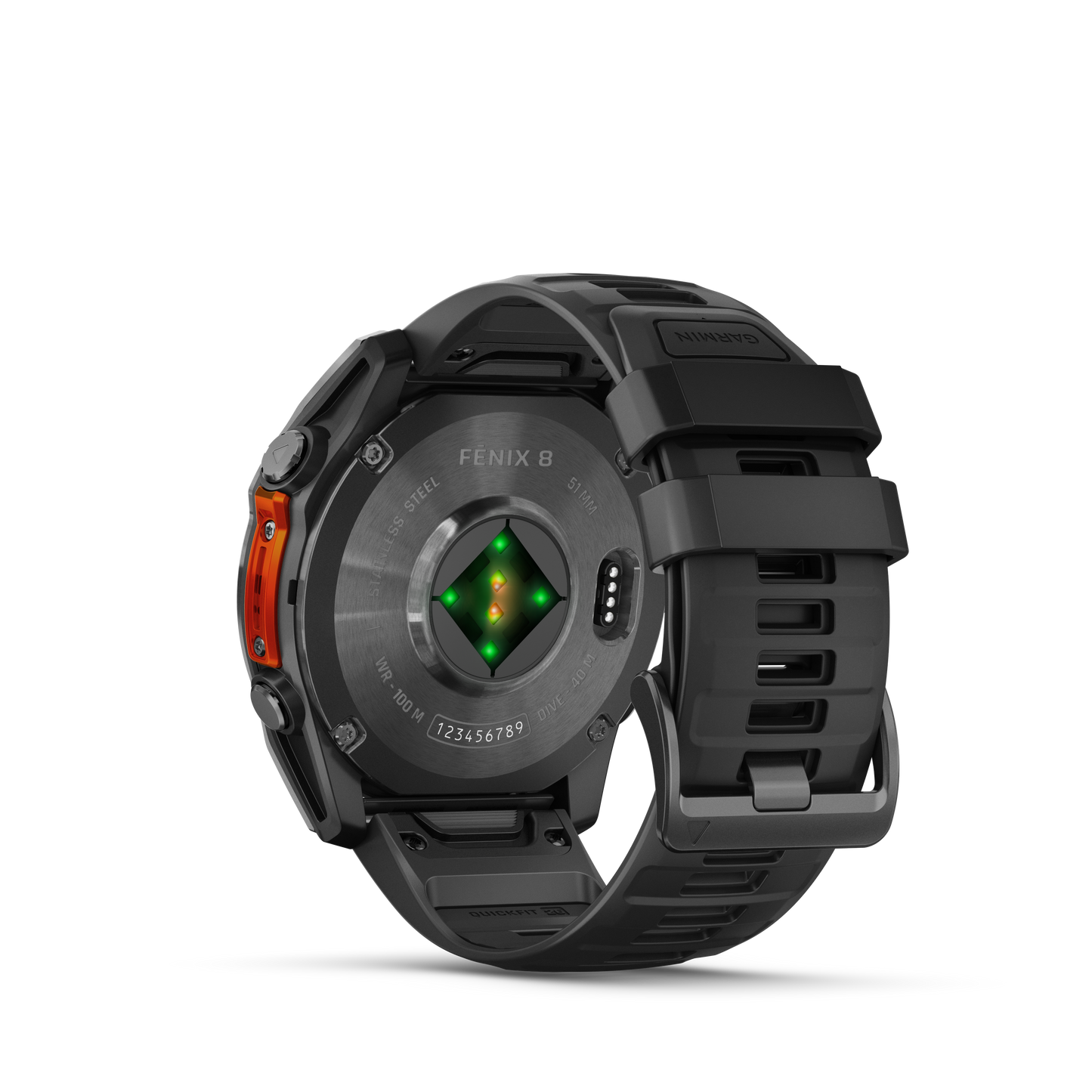 Garmin f?nix 8 – 51mm, AMOLED Slate Gray with Black Silicone Band