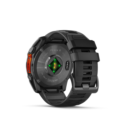 Garmin f?nix 8 – 51mm, AMOLED Slate Gray with Black Silicone Band